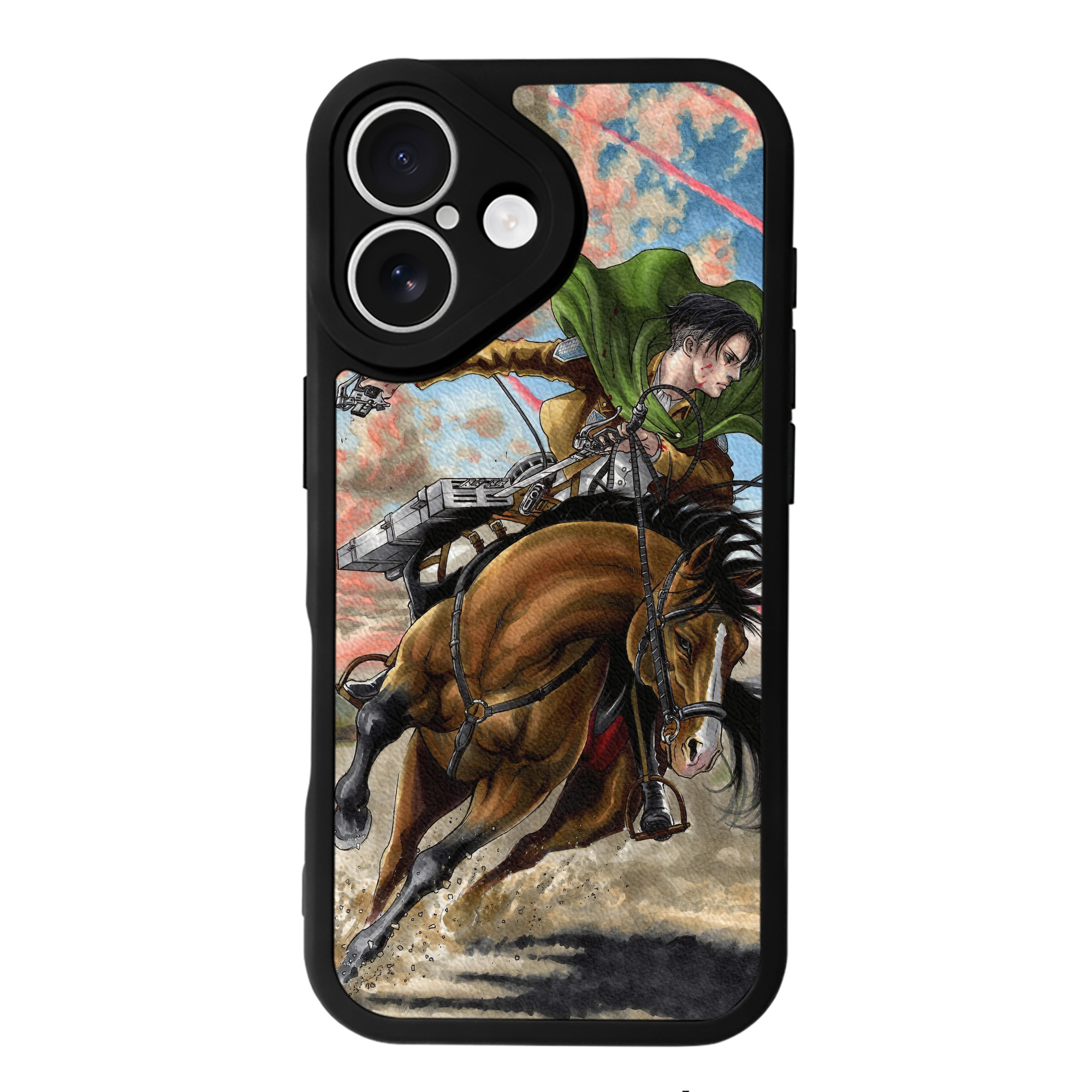 （画像用） 進撃の巨人 Attack on Titan 【iPhone 16シリーズ対応】シリコンスマホケース（レザー調） 材質：シリコン